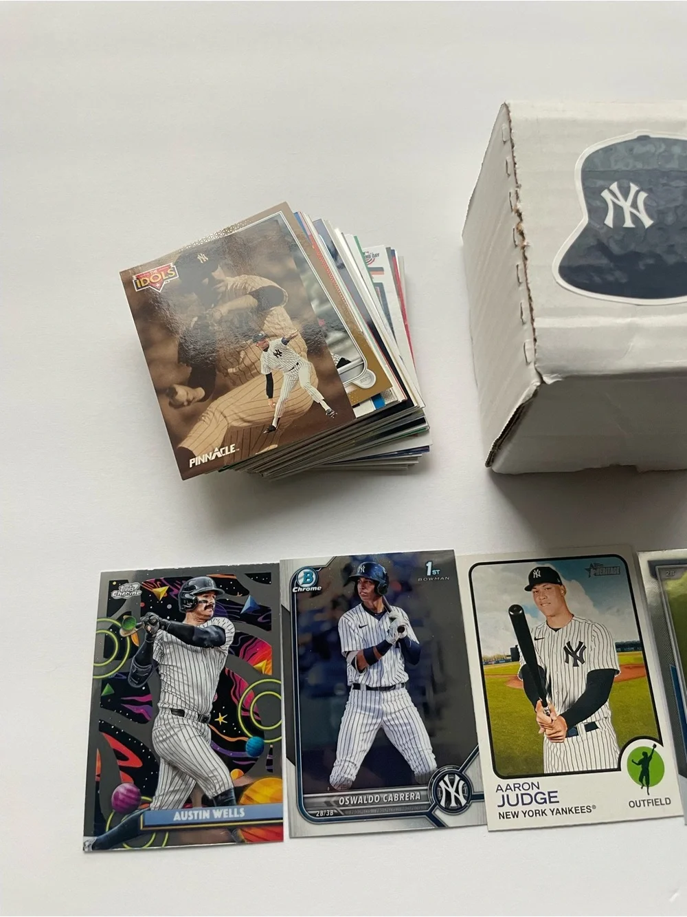 New York Yankees Baseball Cards 100 Card Lot Topps Bowman MLB